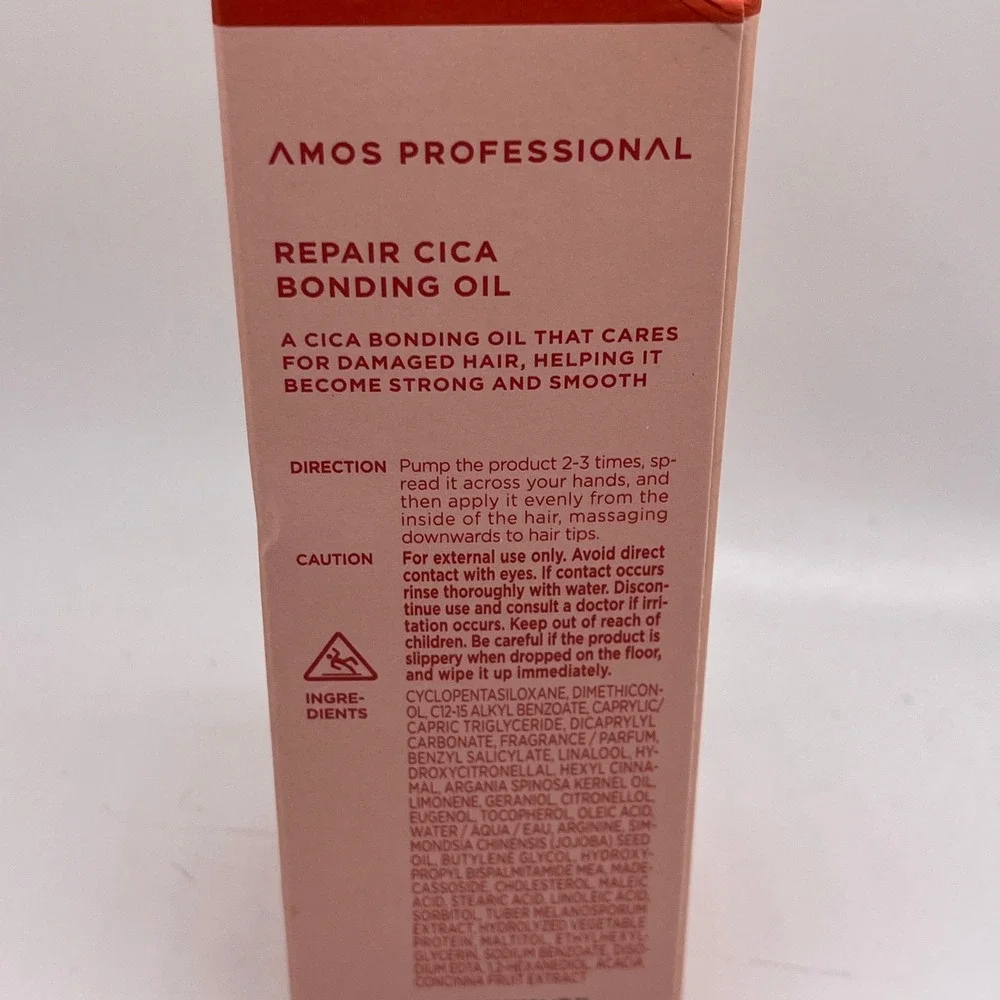 Amos‎ Professional Repair Cica Bonding Oil 3.3oz 100mL Pink NEW